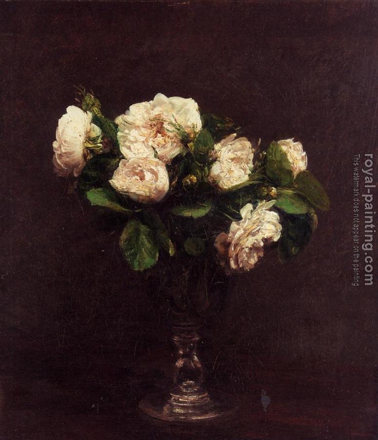 Henri Fantin-Latour : White Roses II